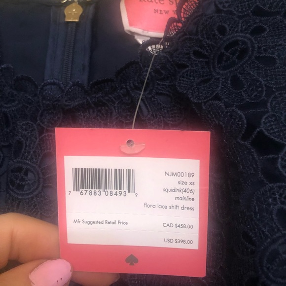 Royal blue lace Kate spade new dress. X small - Picture 5 of 11
